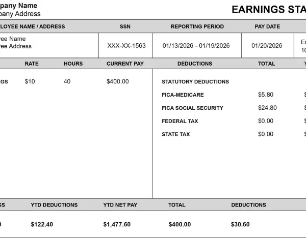 What Makes a Good Employee Pay Stub Template?