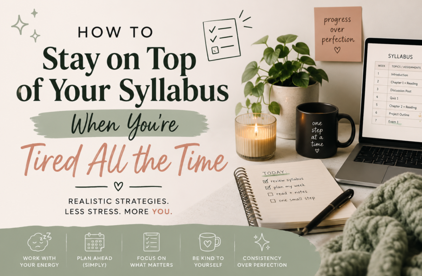 How to Stay on Top of Your Syllabus When You're Tired All the Time