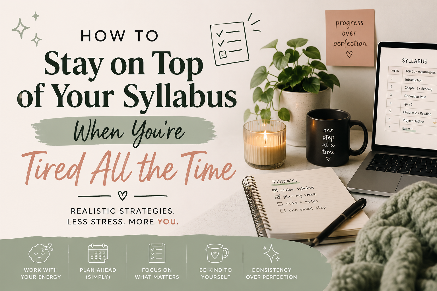 How to Stay on Top of Your Syllabus When You're Tired All the Time